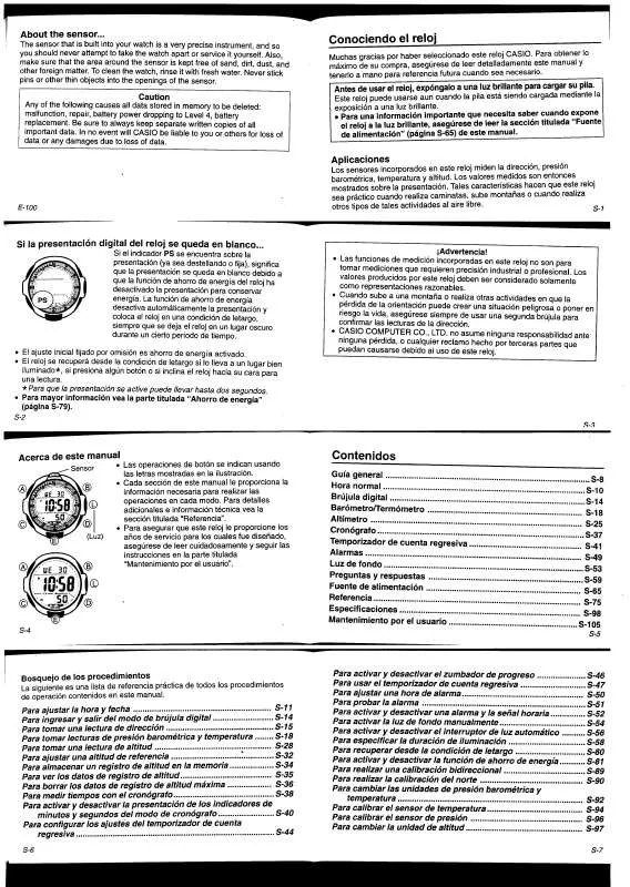 Mode d'emploi CASIO QW-2872