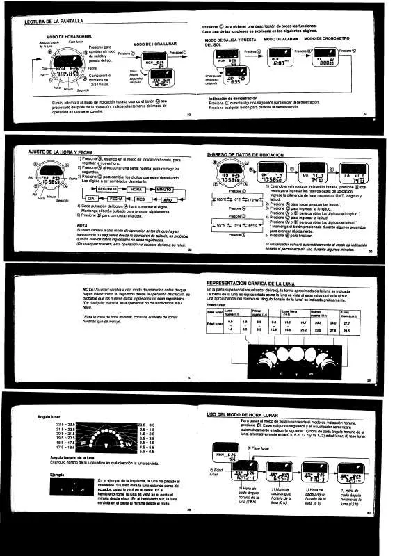 Mode d'emploi CASIO QW-832