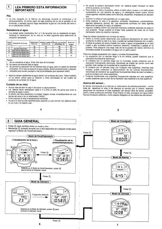 Mode d'emploi CASIO QW-950