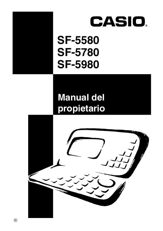 Mode d'emploi CASIO SF-5980