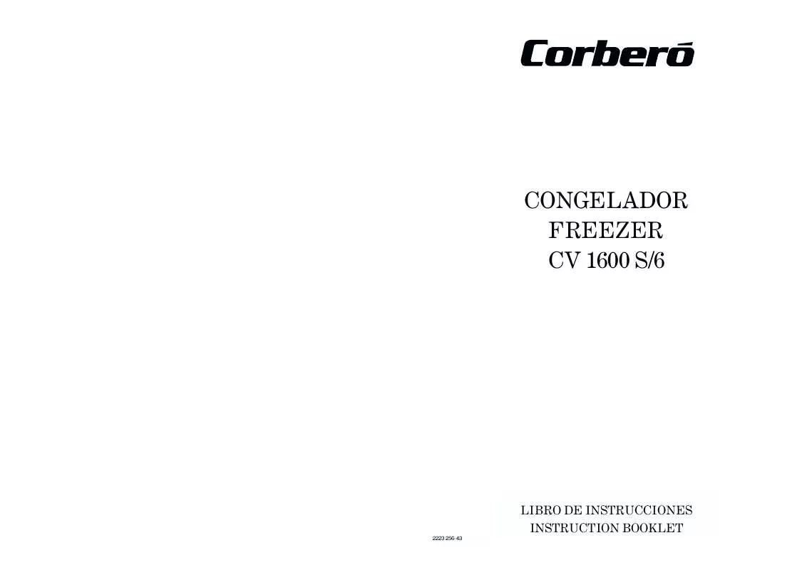 Mode d'emploi CORBERO CV1600S/6
