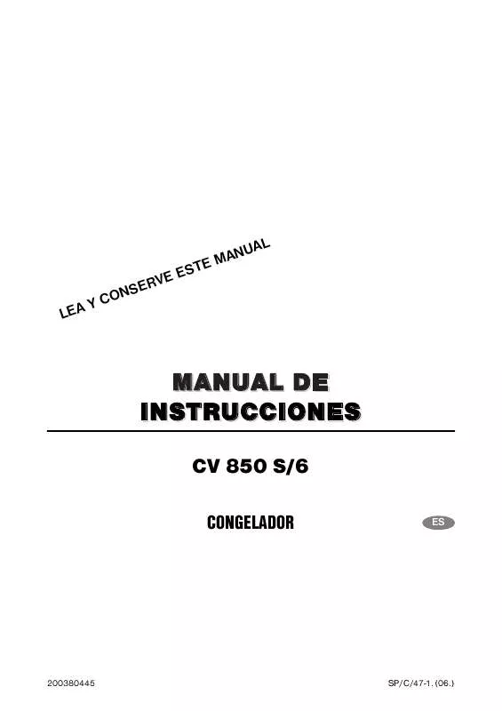 Mode d'emploi CORBERO CV850S/6
