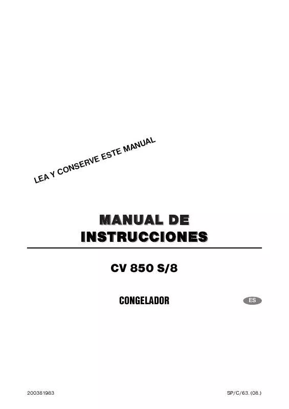 Mode d'emploi CORBERO CV850S/8