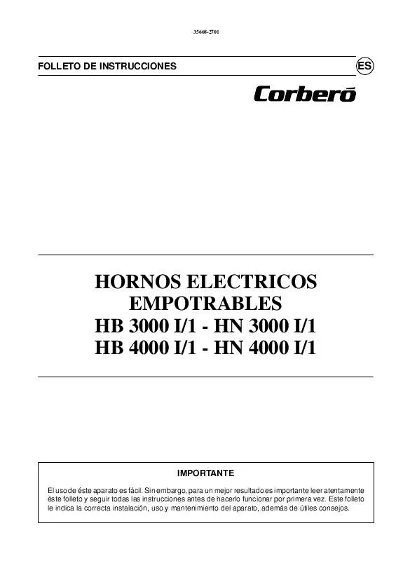 Mode d'emploi CORBERO HB3000I/1