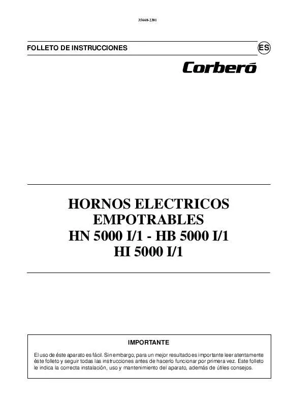 Mode d'emploi CORBERO HB5000I/1