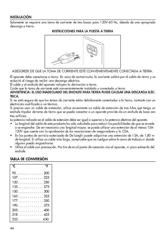 Mode d'emploi DELONGHI DO 1280 S