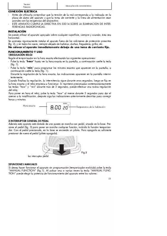 Mode d'emploi DELONGHI HBP 553