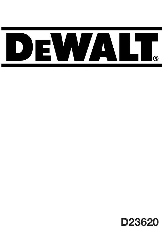 Mode d'emploi DEWALT D23620K