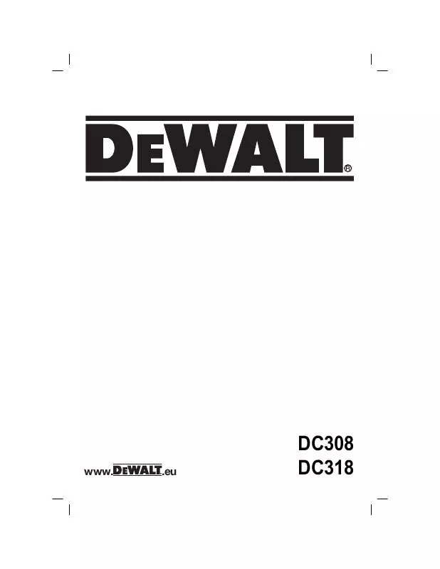 Mode d'emploi DEWALT DC318KL