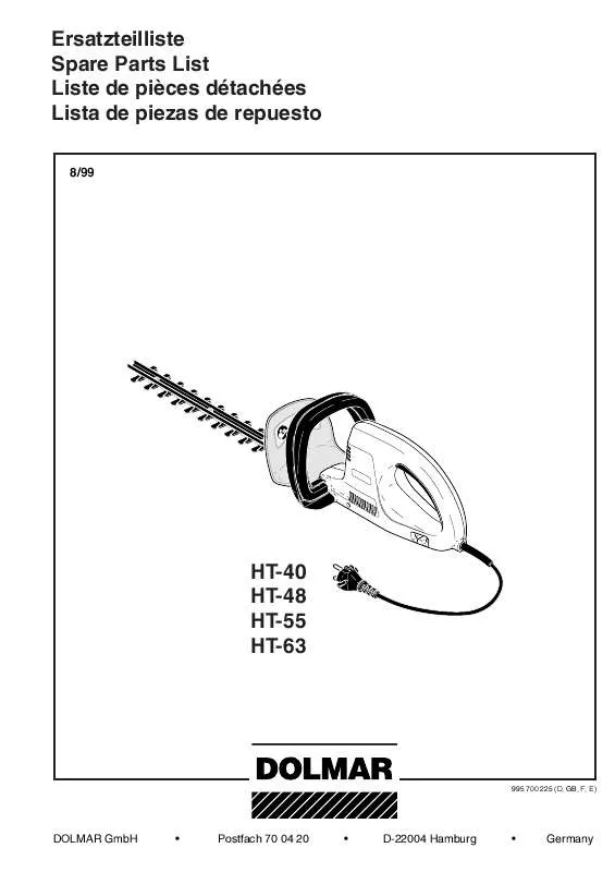 Mode d'emploi DOLMAR HT-55