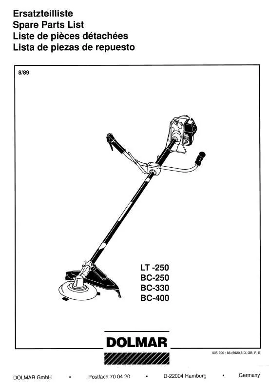 Mode d'emploi DOLMAR LT-250