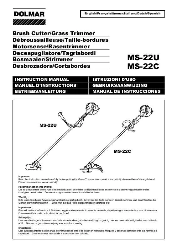 Mode d'emploi DOLMAR MS-22C