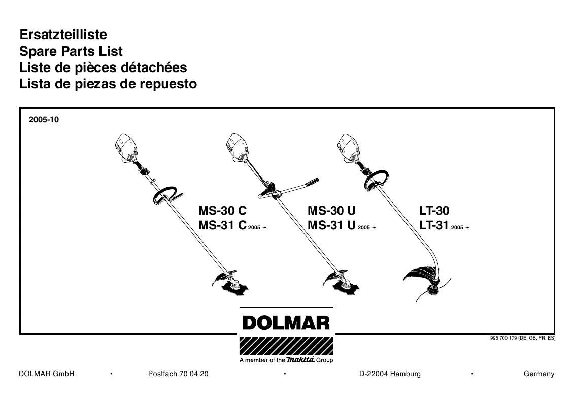 Mode d'emploi DOLMAR MS-30