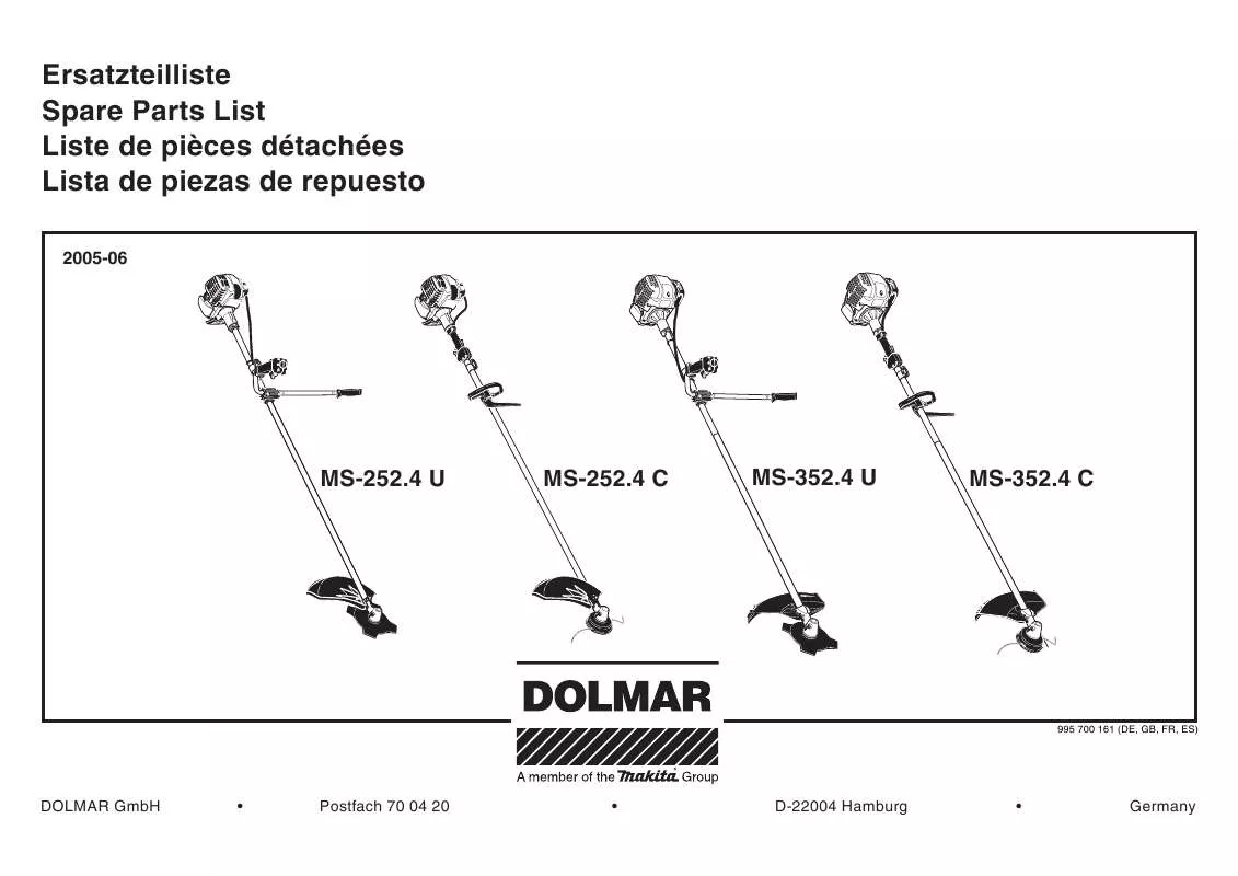 Mode d'emploi DOLMAR MS-352.4 C