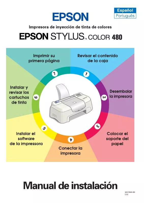 Mode d'emploi EPSON STYLUS COLOR 480