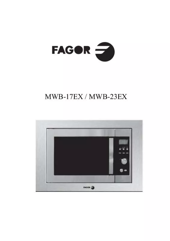 Mode d'emploi FAGOR MW4-206EB