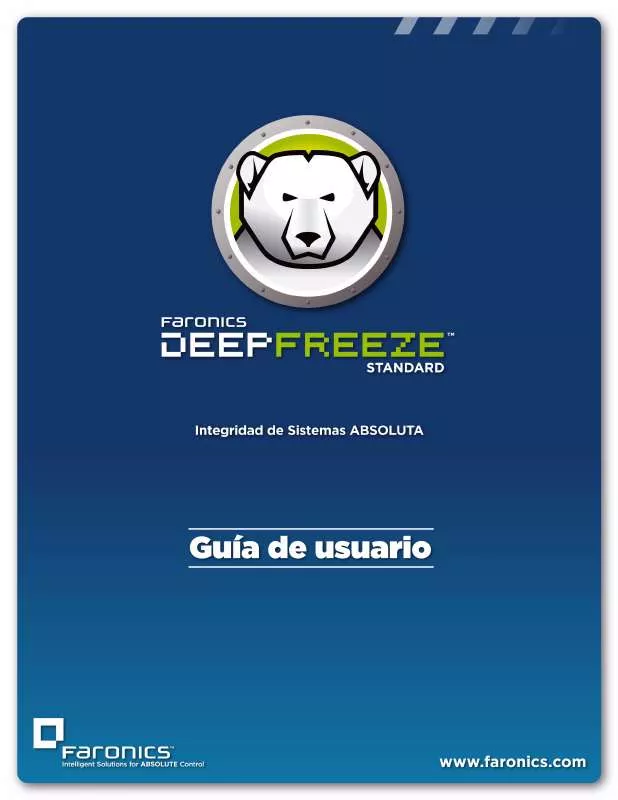 Mode d'emploi FARONICS DEEP FREEZE STANDARD