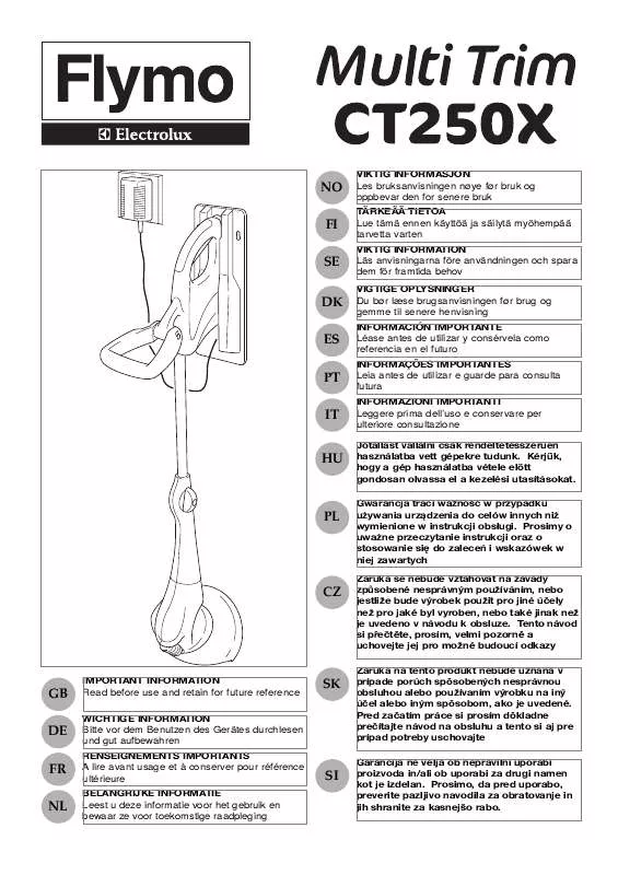 Mode d'emploi FLYMO MULTITRIM CT250X