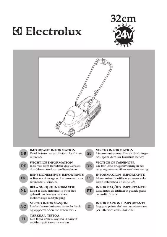 Mode d'emploi FLYMO RC320