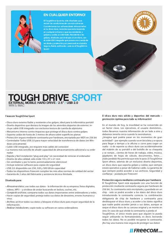 Mode d'emploi FREECOM TOUGH DRIVE SPORT