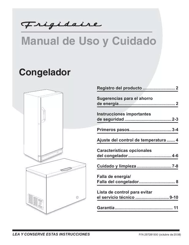 Mode d'emploi FRIGIDAIRE FFU14F5H