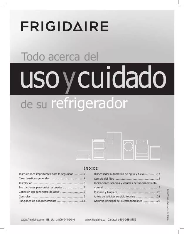 Mode d'emploi FRIGIDAIRE FFUS2613L