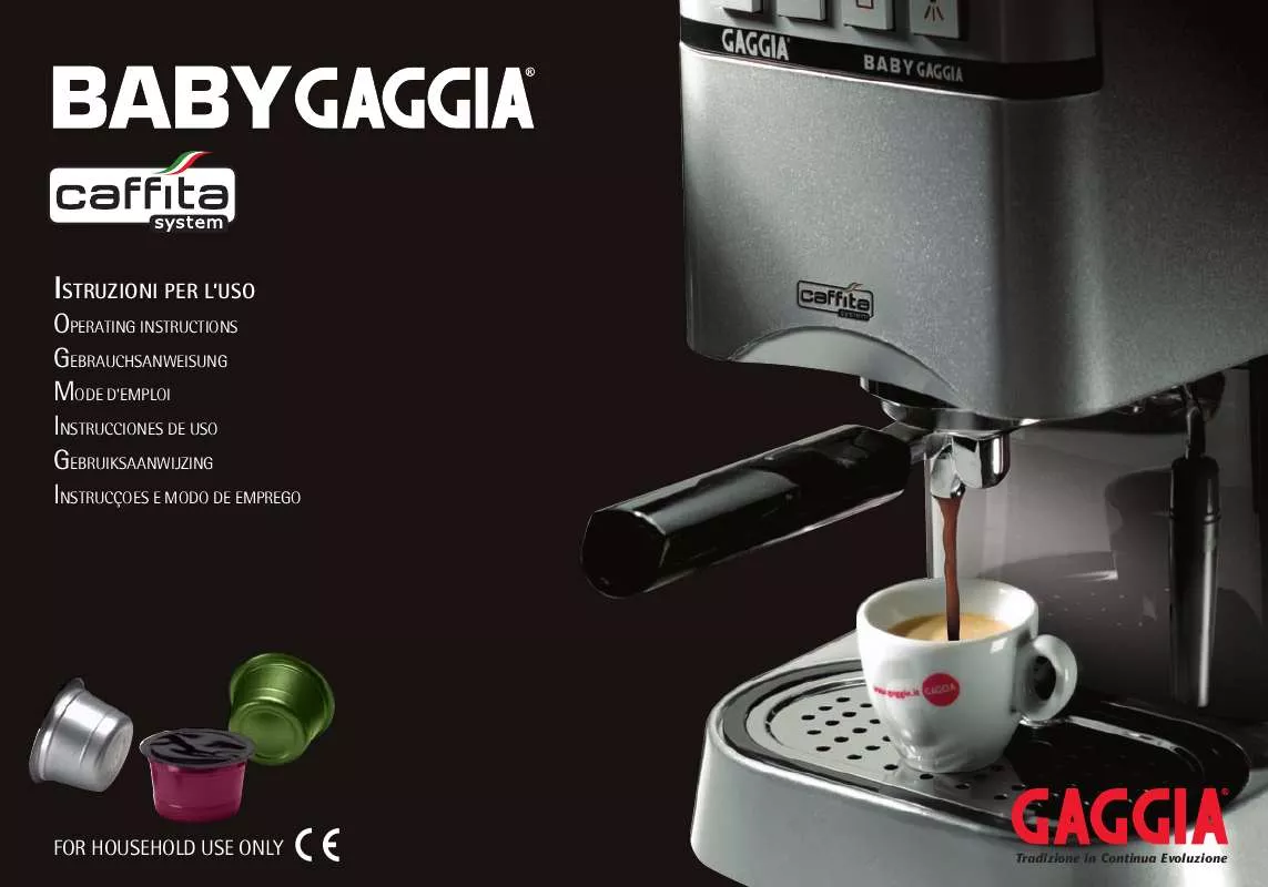 Mode d'emploi GAGGIA CAFFITA SYSTEM