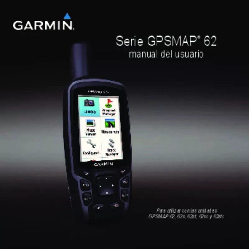 Mode d'emploi GARMIN GPSMAP 62SC