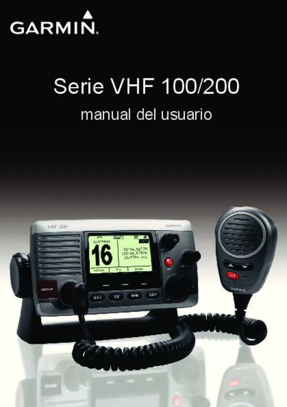 Mode d'emploi GARMIN VHF 100I