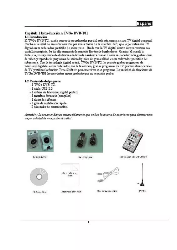 Mode d'emploi GENIUS DVB-T01