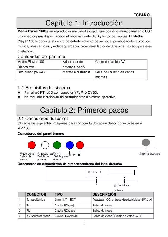 Mode d'emploi GENIUS MP-100