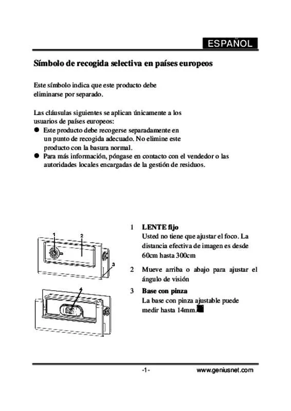 Mode d'emploi GENIUS SLIM 310NB