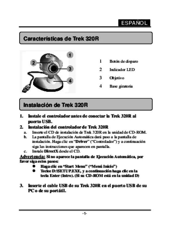 Mode d'emploi GENIUS TREK 320R