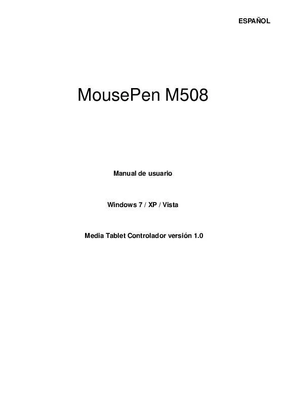 Mode d'emploi GENUIS MOUSEPEN M508