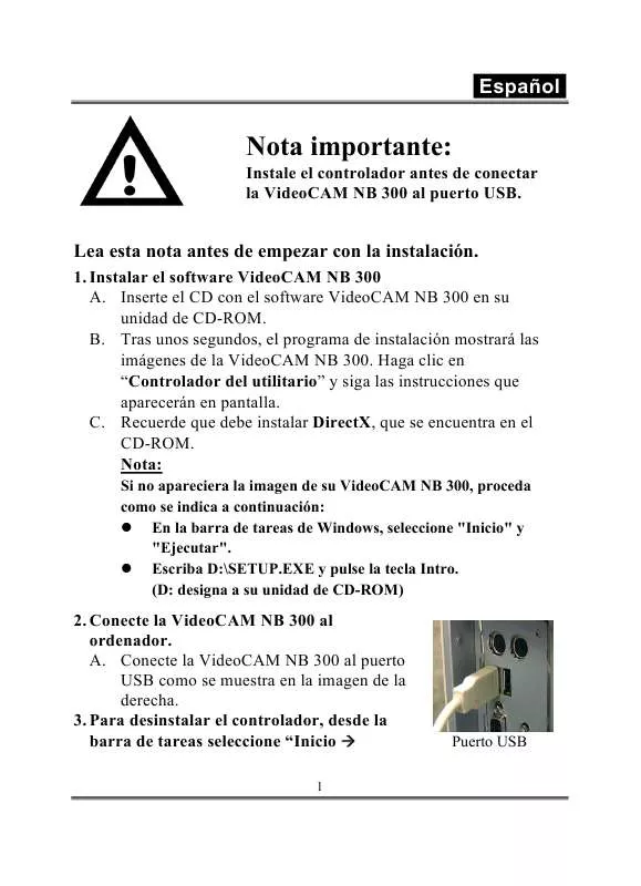 Mode d'emploi GENUIS NB300