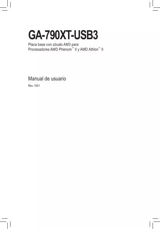 Mode d'emploi GIGABYTE GA-790XT-USB3