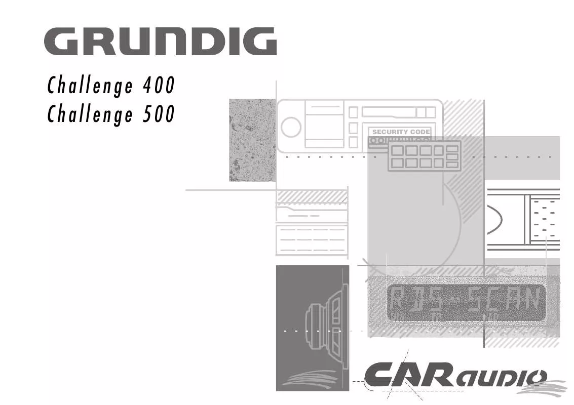 Mode d'emploi GRUNDIG CHALLENGE 400 A