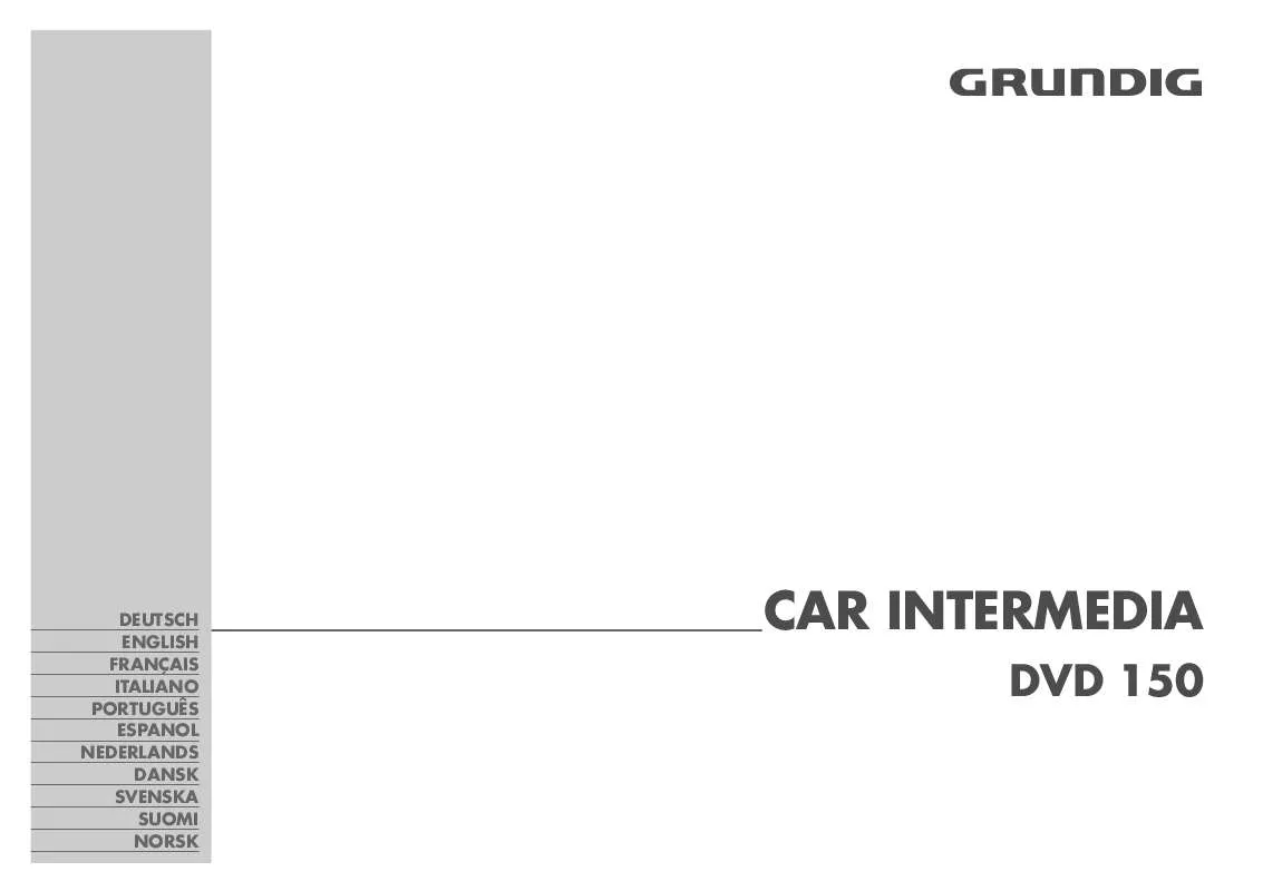 Mode d'emploi GRUNDIG DVD150