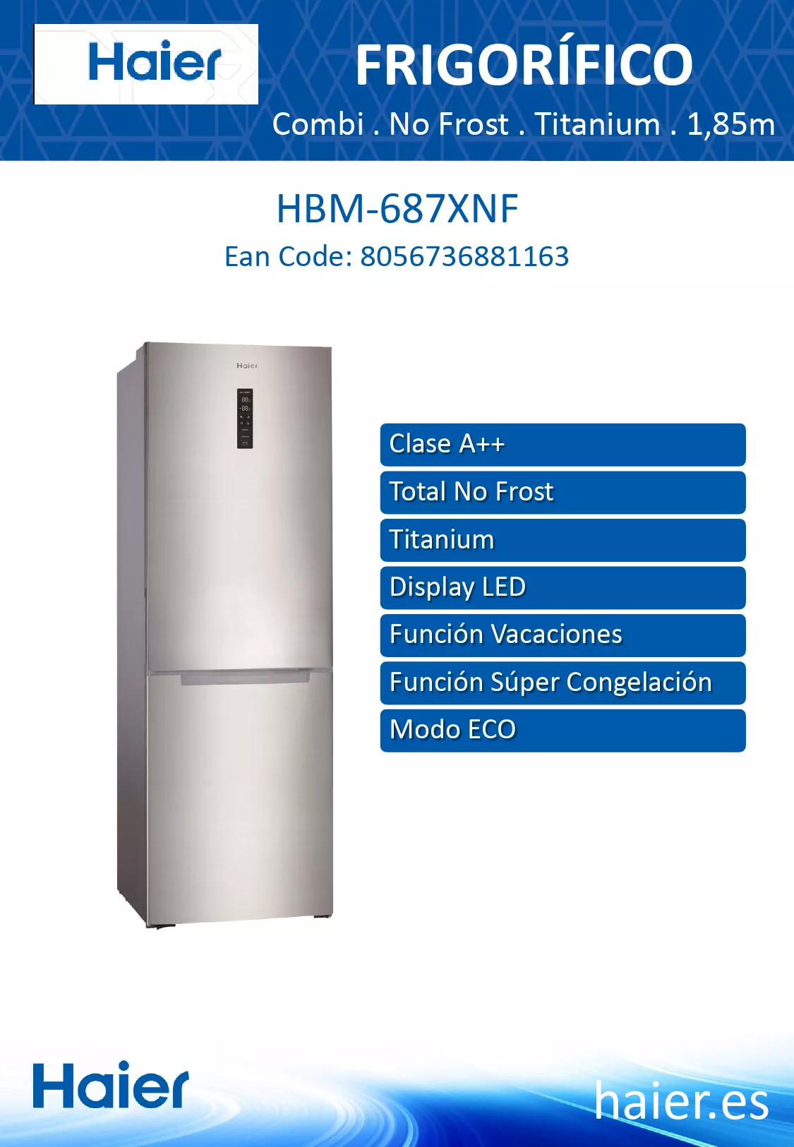 Mode d'emploi HAIER HBM-687XNF