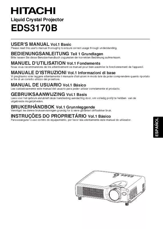 Mode d'emploi HITACHI EDS3170B