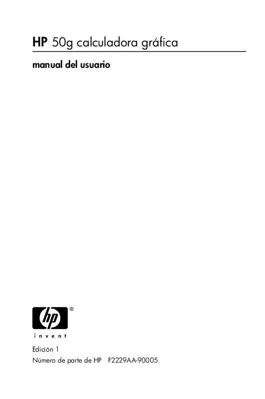 Mode d'emploi HP 50G