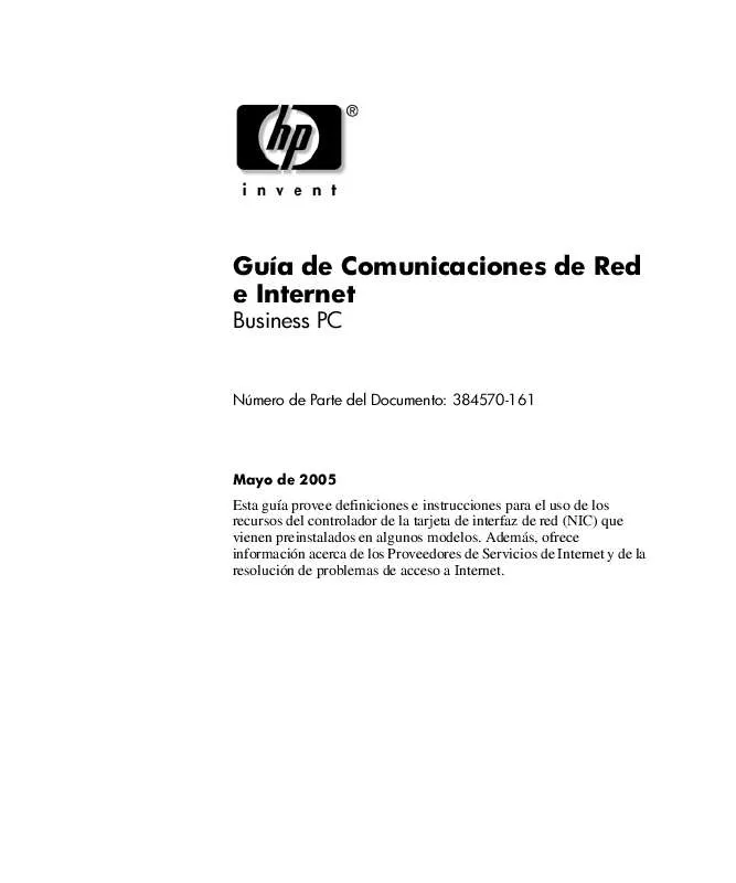 Mode d'emploi HP COMPAQ DC7600 CONVERTIBLE MINITOWER PC