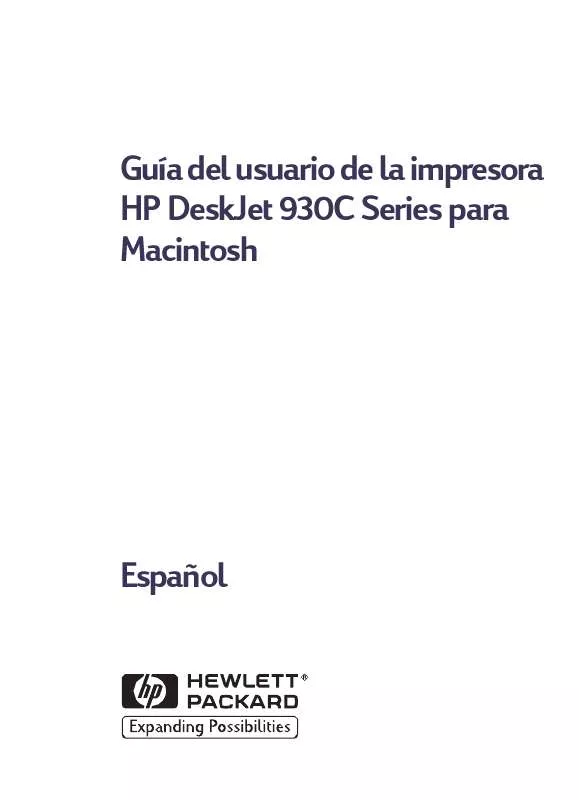 Mode d'emploi HP DESKJET 930/932C