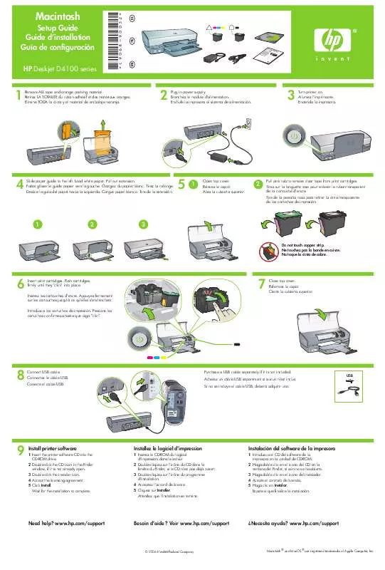 Mode d'emploi HP DESKJET D4100