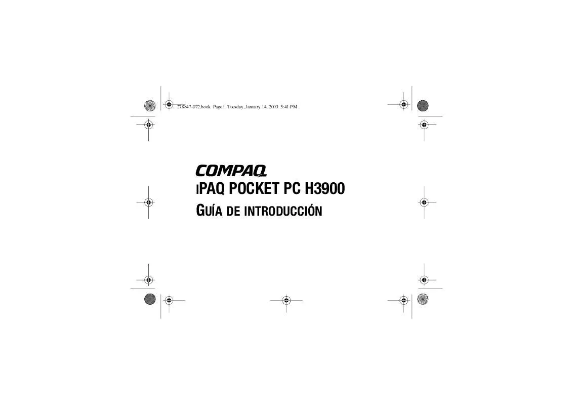 Mode d'emploi HP ipaq h3900 pocket pc