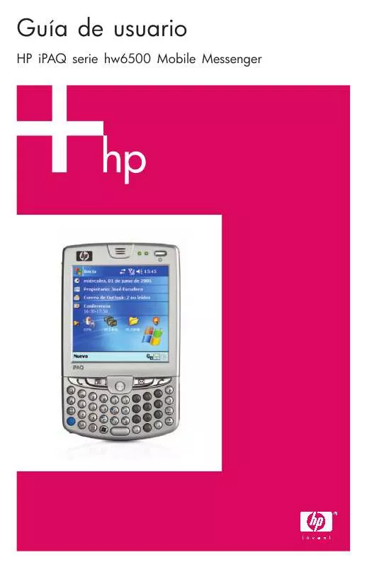 Mode d'emploi HP ipaq hw6500 unlocked mobile messenger