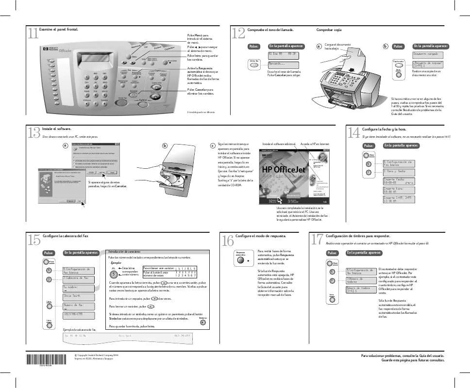 Mode d'emploi HP OFFICEJET T65XI