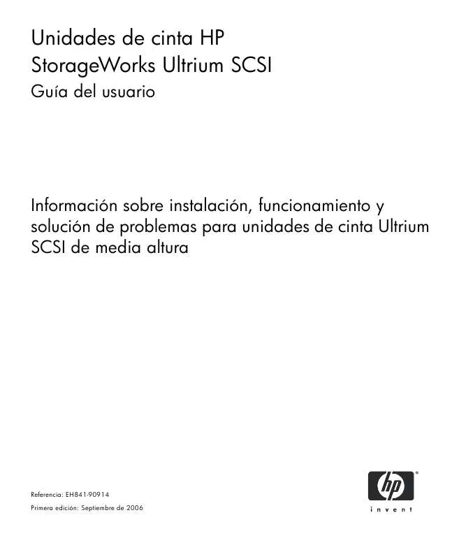 Mode d'emploi HP STORAGEWORKS ULTRIUM 232 TAPE DRIVE