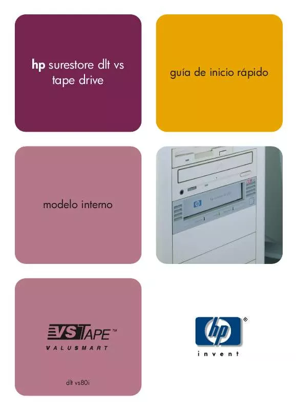 Mode d'emploi HP SURESTORE DLT VS80 TAPE DRIVE