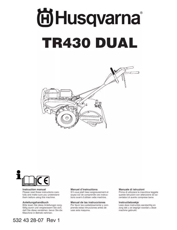 Mode d'emploi HUSQVARNA TR430 DUAL